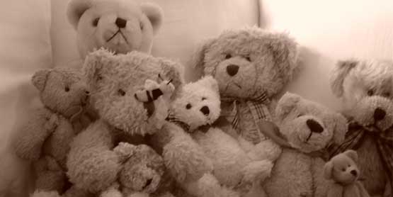 group of teddy bears