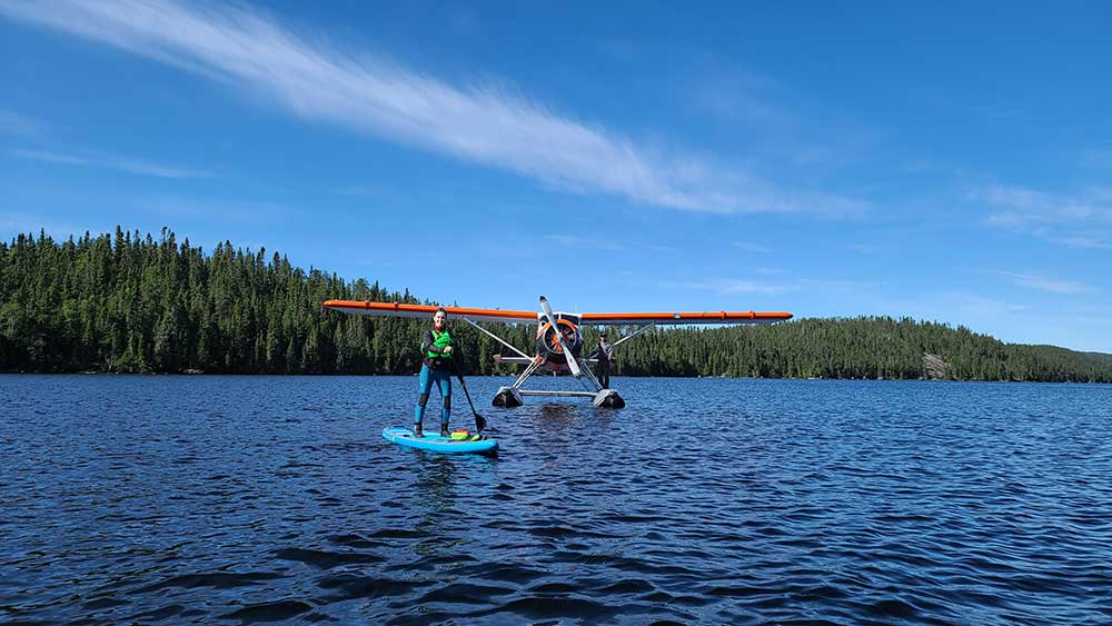 sup paddling experiences fly-in remote lodge