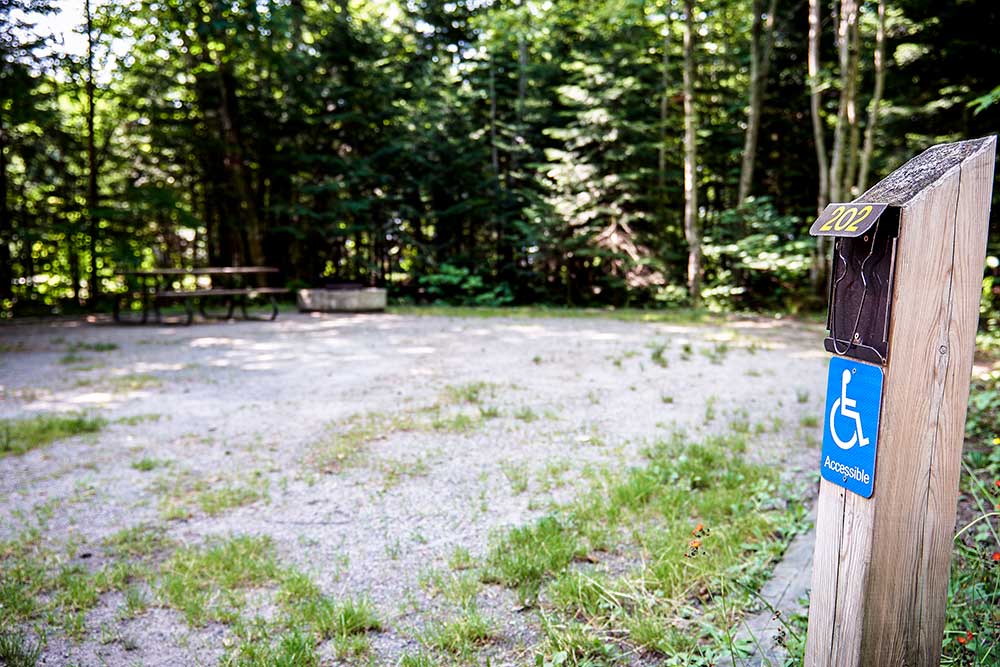 barrier free campsites