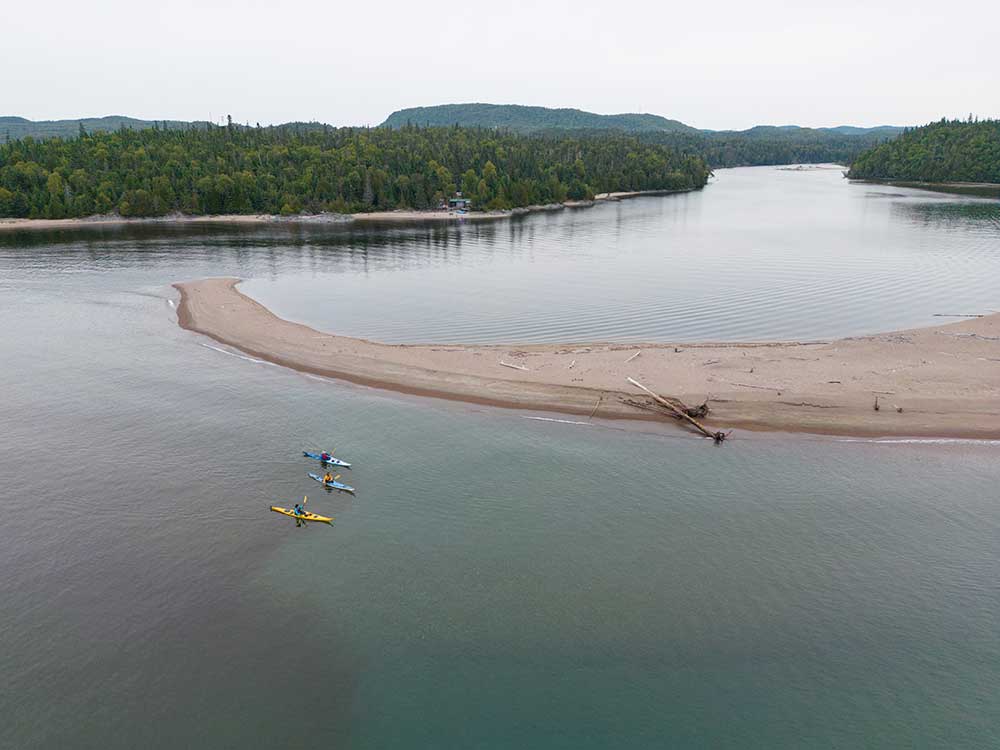 kayaking on lake superior