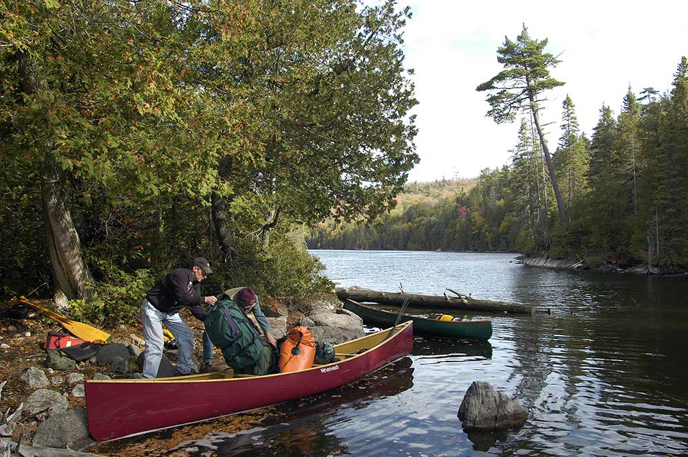 backcountry camping canoeing
