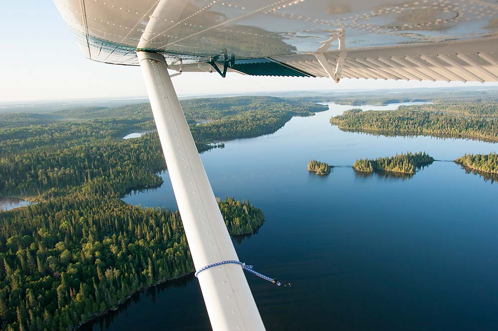 aerial view from bushplane