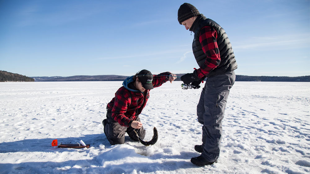 ice fishing
