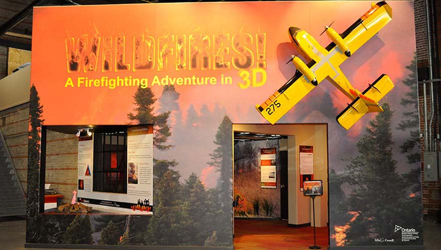 3D wildfires film