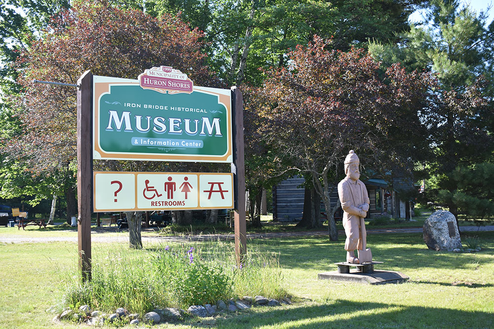 iron bridge historical museum sign