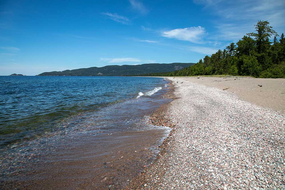 lake superior stone shore