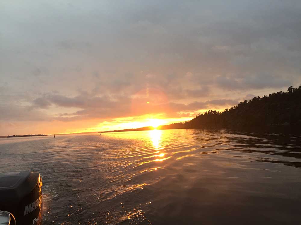 evening on the lake