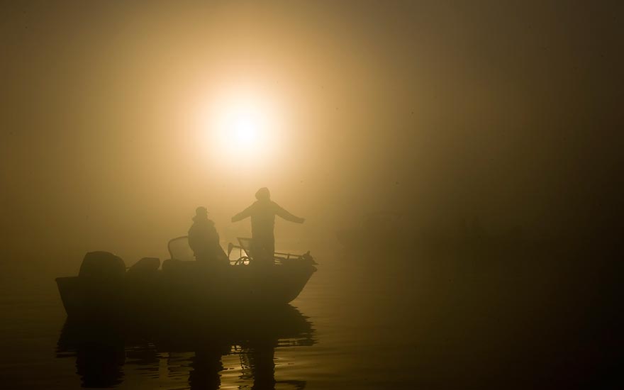 morning sun mist