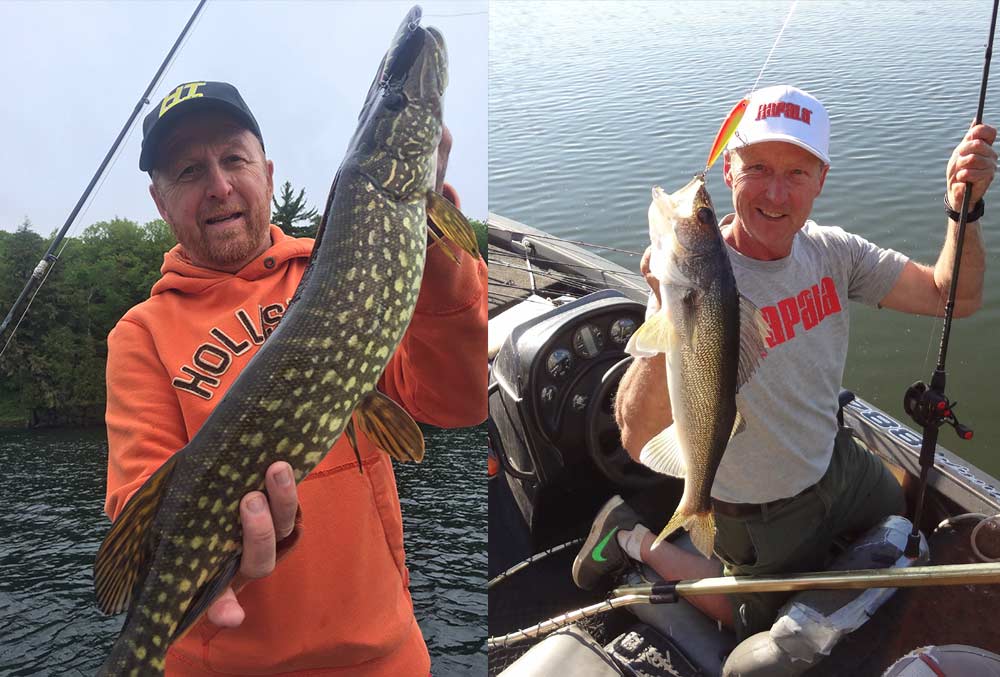 northern pike and walleye fishing