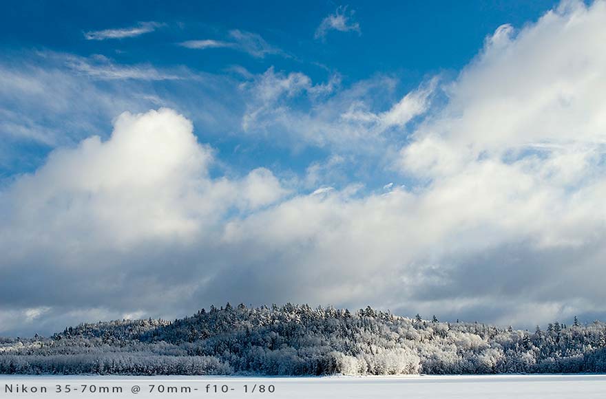 winter clouds landscape
