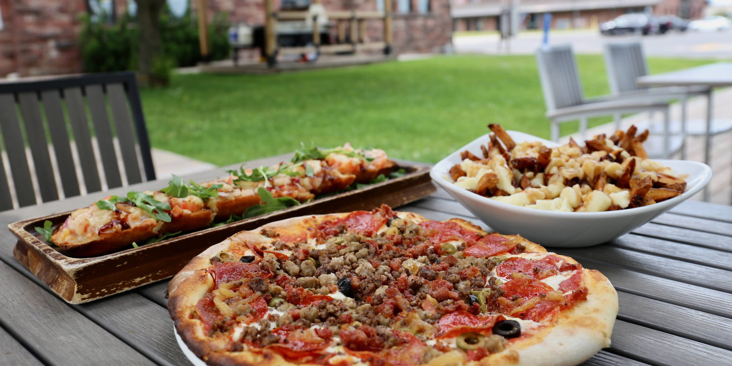 Spring Home Page - Food on a Patio