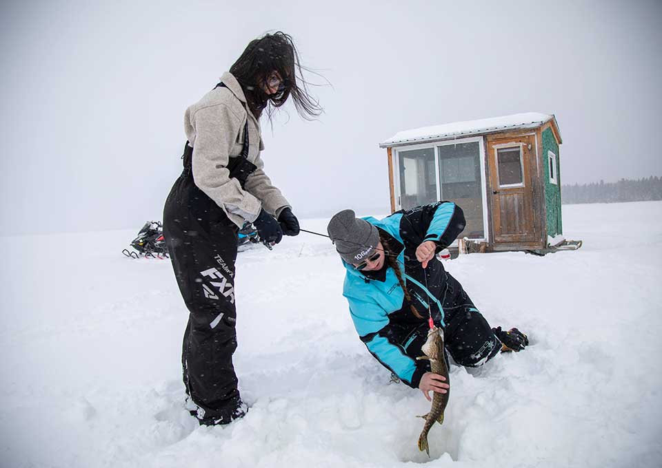 ice fishing