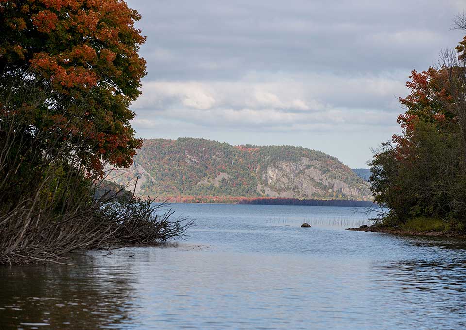 lake at echo bay