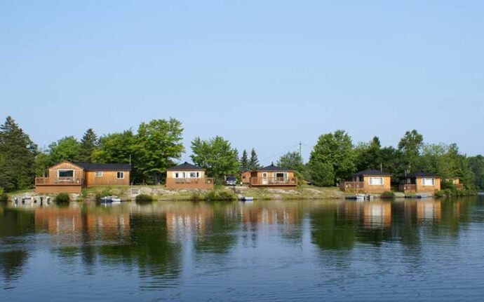 waterfalls lodge lakeside cottages
