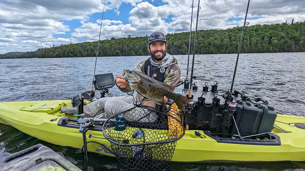 kayak fishing smallmouth bass