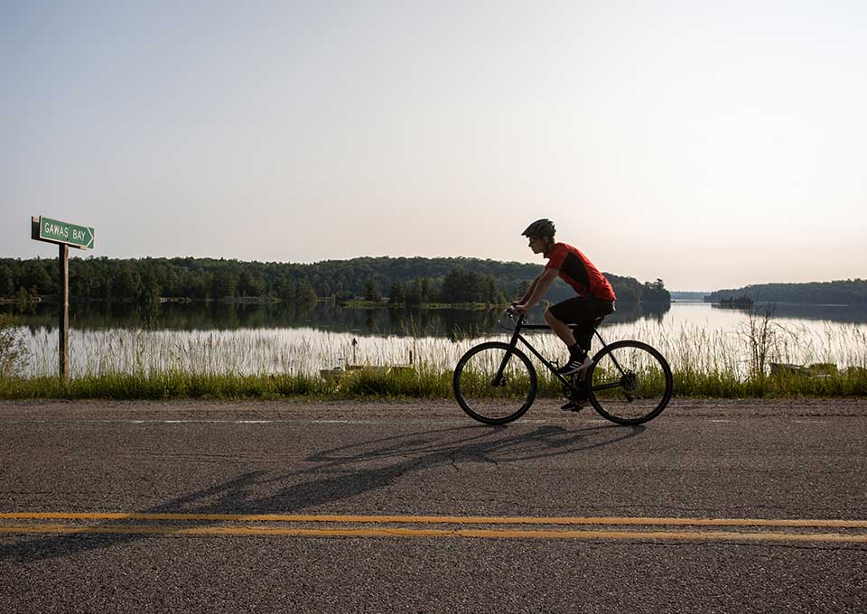 gawas bay cycling st. joseph island